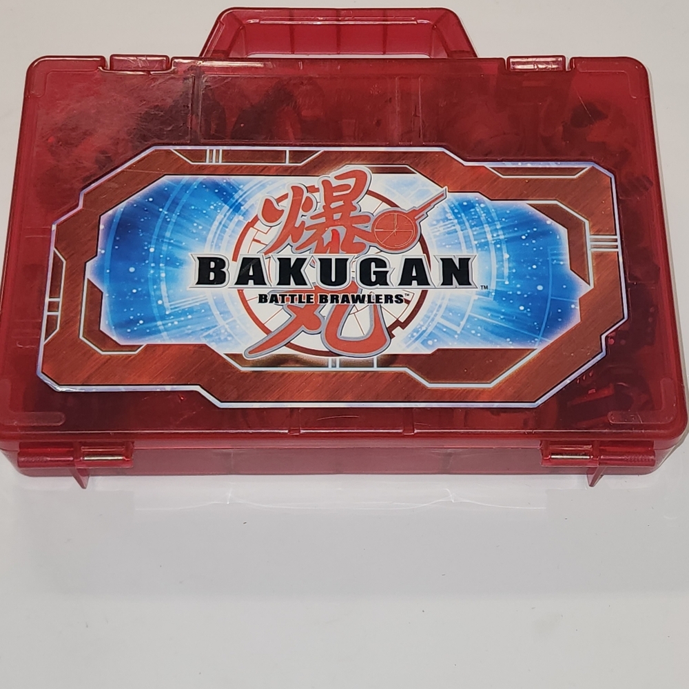 Red Bakugan Battle Brawlers Case With 22 Battle Brawlers No Cards